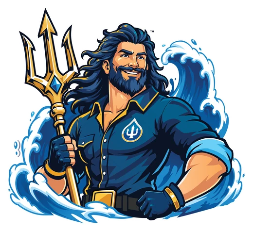 Aquaman Plumbing mascot