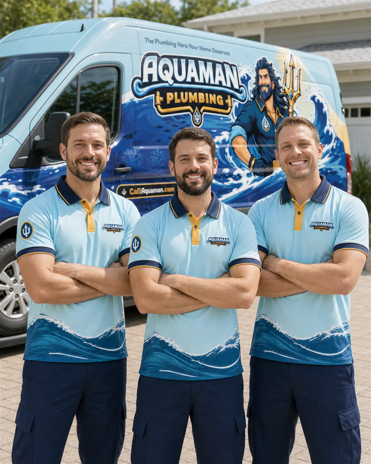 Representative Aquaman Plumbing service image; the people shown are not Branden Wright or Aquaman Plumbing employees.